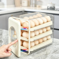 Egg Dispenser with Rolling Trays Clear Tray Food-Grade for Kitchen