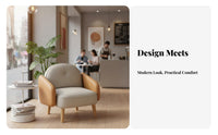 Curved Backless Settee with Pedestal Table Creamy aesthetic Commercial Furniture Soft and Comfortable adaptable Combination
