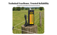 12000 V Electric Fence Voltage Tester Indicator Indication Panels Electric Fence Tester Attached Cable Testing Tool Hanging Hook