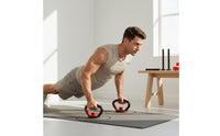 Adjustable Kettlebell Handle 2-in-1 Design Dumbbell Plate Kettlebell Converter Non-Slip Grip Fitness Plate Loading Pin Handle for Men, Women, Home Gym