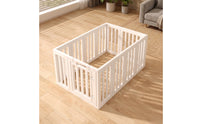 Modular Dog Enclosure Portable Dog Playpen with Door Compact Freestanding Pet Enclosure for Living Room
