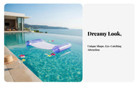 Foldable Butterfly Glitter Pool Raft Thickened PVC Inflatable Pool Lounge Leak-Proof for Teenagers, Seniors, Beach, Ocean, Vacation
