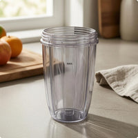 MAX Fill Mark Screw-Top Blender Cup Wide Opening Blender Cup Tapered Shape Appliance Part Transparent