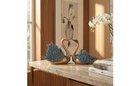 Swan Ornament Shiny Swan Ornaments Unique Tabletop Ornament for Homeowners, Art Collectors