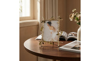 Photo Frame with Leaf Design Ornate Branch Photo Frame Metal Decor for Desk, Living Room, Office