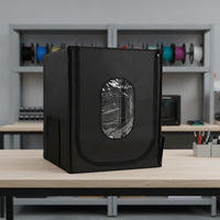 Printer Enclosure Zippered Printer Cover with Window Desktop Textile Housing for Studio