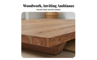 Minimalist Design Japanese Design Tatami Bed Elm Wood Bed Frame Bedroom Furniture for Minimalists, Hotel Owners, Homeowners, Guest Room, Apartment