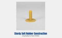 Flexible Sport Tee, Multi-Height Soft Rubber Peg, Ball Holder for Practice