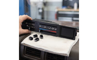 Air Conditioning Panel Cover with Buttons Scratch-Resistant Air Conditioning Control Panel Cover Black for DIY Mechanics