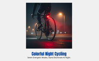 Smart Sensing Bike Brake Detection, Colorful Night Cycling, Curved COB LED Accessory