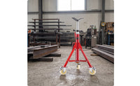 tube Stand with Wheels Portable V-Shaped Head tube Stand Hardware for Welders