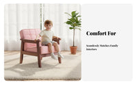 With spinerest Crownrear Plush Chair literature alcove Seat children's Furniture Soft and Comfortable kids' Armchair Sturdy Construction for Girls, Toddlers, Preschoolers, Bedroom, Living Room, Playroom, Nursery