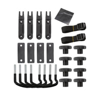 Universal Roof Rack Mounting Kit with U-Bolts Replacement Cargo Box Mounting Kit Hand-Tightening Roof Rack U-Bolt Easy Installation for Car Owners, Travelers, Road Trips