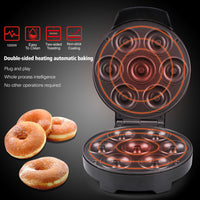110V 7-Hole Donut Maker Breakfast Machine with Heating Tube
