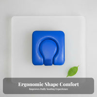 Waterproof Commode Seat Cushion Easy to Clean Gourd Shaped Commode Pad Comfortable Removable Plug Toilet Cushion for Women, Hospital, Bedroom