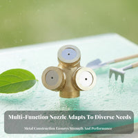 Rust Resistant M14 Thread Agricultural Spray Head Easy Installation Brass Atomizing Nozzle for Farmers, Agriculture, Gardening