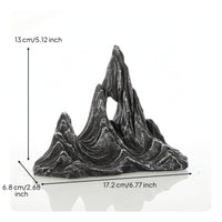 Resin Aquarium Mountain Ornament Natural-Looking Aquarium Rockery Resin Rockery Realistic Mountain Ornament Stone-Like