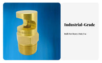 Brass Fan Nozzle Wide Angle Spray Tip 3/4 Inch Thread Nozzle for Dust Suppression, Cooling, Fire Protection
