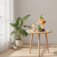 Frog on Toadstool Figurine Cute Toadstool Figurine Detailed for Hobbyists