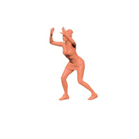 5 Pieces 1:64 Scale Sports Figure Paintable Beach Net Sport Player Figurine Unpainted Resin Human Model High Accuracy Intricacy