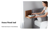 Space-Saving Fold-down Nightstand suspended Appearance Foldable partition Shelf Multi-Functional Bedside Rack Minimalist and appearance for Apartment Dwellers, Minimalists, Students, Bedroom, Dorm Room, Entryway
