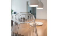 DIY Friendly E27 Light Fixture Cover Faceted Rim Acrylic Hanging Light Shade for DIYers, Restaurant