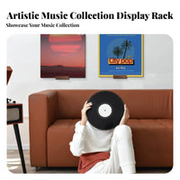 Showcase Your Collection Vinyl Album Wall Holder Easy to Install Vinyl Album Ledge Space-Saving Display Rack Minimalist Design for Music Lovers, Home Decorators, Living Room, Bedroom, Office, Cafe