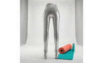 Glossy Shiny Silver Standing Leg-and-Hip Display Mannequin Lightweight Female Lower-Body Mannequin Space Saving