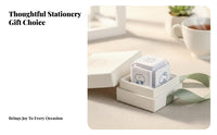 Cute Notebook Stamp DIY Fun 6-Sided Cube Stamp Stationery Supply Great Gift for Students, Planner Decoration, Scrapbooking