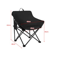 Comfortable Moon Chair Lightweight Portable Folding Chair Compact Fold Travel Stool Heavy Duty for Students