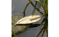 Foliage-shapedShaped Weedless Spoon Lure Reflective Finish Copper Spoon Lure Single Hook Fishing Gear Streamlined