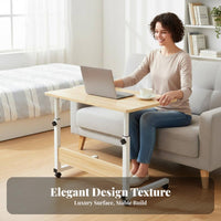Mobile Design C-Shaped Rolling Cart Multi-Purpose Side Table Space-Saving Nightstand Easy Assembly for Apartment Dwellers, Students, Remote Workers, Bedroom, Living Room, Small Spaces, Home Office