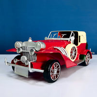 Handmade Retro Desktop Ornament Painted Finish Vintage Car Ornament Glossy Vehicle Decor Non-Electric