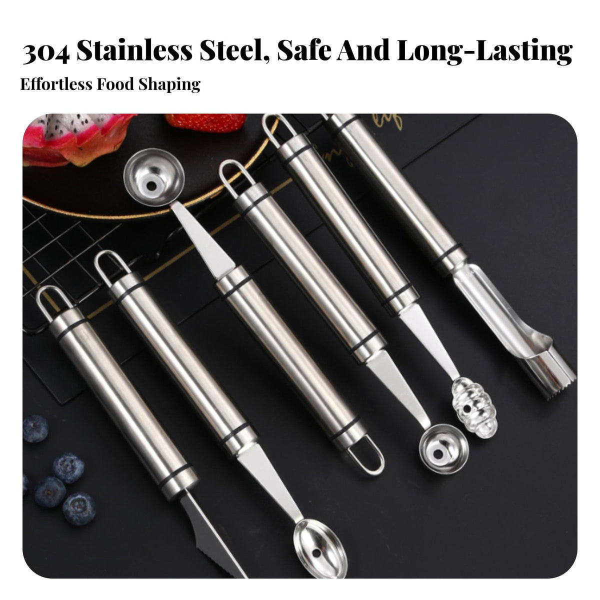 Stainless Steel Dinner Spoon Rust Resistant Round Head Eating Spoon Tableware Dishwasher Safe Mirror Polished for Dining Table