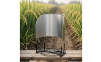 Rice Feeder with Metal Guard Curved Rice Feeder Crop Guide Sturdy for Farmers, Grain Fields, Harvesting
