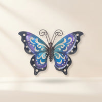 Decorative Winged Metal Art Wall Art Cutout Butterfly Wall Art Painted for Living Room, Garden, Patio