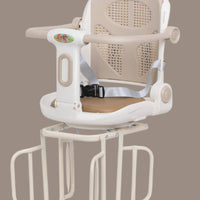 Rear Child Bike Seat Safe Child Cycle Seat with Armrests Secure Padded for Children, Family Rides, Daily Commute