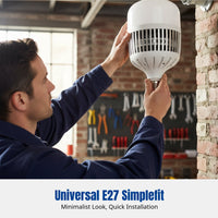 LED Bulb, E27 Base, High Power, Energy Saving, Ultra Bright, Factory Workshop Lighting