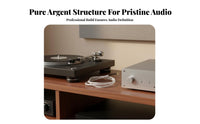 LP Phono Ground Wire Hum Eliminating Turntable Ground Wire Gold Record Player Grounding Cord for High-Fidelity Audio Enthusiasts, Vinyl Collectors