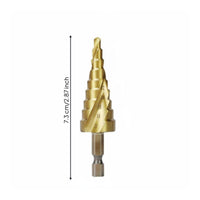 Stepped Design Step Drill Bit High Speed Steel Hole Cutter 4-32 Mm for Metal Drilling