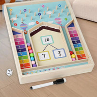 Educational Number Decomposition Board Interactive Arithmetic Practice Board Safe Math Toy for Kindergarteners, Toddlers, Classroom
