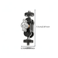 Adjustable Mounting Bracket with Knobs Multi-Joint Camera Mount Compact Monitor Mount Stable for Streamers, Desk Setups, Livestreaming