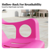 Heavy Duty Plastic Armchair Long-Lasting Molded Plastic Lounge Chair Easy to Clean Stackable Outdoor Chair Comfortable for Restaurant Owners, Families, Homeowners, Beach, Food Stalls, Balcony, Backyard
