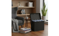 Comic Book Storage Box Foldable Lockable Divider Box Heavy-Duty Comic Storage Bin for Auto, Travel