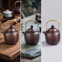 Copper Tea Kettle Vintage Tea Kettle with Lid Antique Teapot with Lid for Collectors