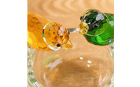 Bird Figurine with Nest Clear Bird Figurine Tabletop Crystal Birds for Collectors, Desk, Office