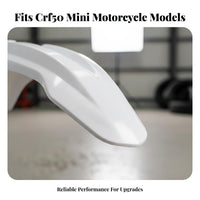 CRF50 Front Mud Guard Spray Protection Dirt Bike Front Mudguard All-Terrain Motorcycle Mudguard Precise Fit Mini Bike Plastic