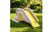 Inflatable Pool with Slide Shaded Inflatable Kiddie Pool with Slide Play Center with Canopy Inflatable Outdoor for Children