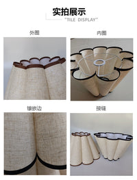 Cross-border Petal Fabric Lampshade for Table Lamp, Wall Lamp, Pendant Lamp
