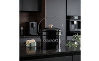 Kitchen Compost Bin Cylindrical Compost Bin with Lid Sturdy